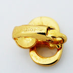 Dior Earrings CD Logo Gold Plated — view 4