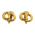 Dior Earrings CD Logo Gold Plated