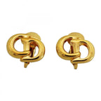 Dior Earrings CD Logo Gold Plated