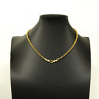 Dior Necklace CD Logo Gold Plated Rhinestone — view 5