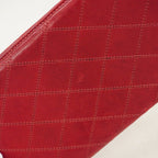 Chanel Long Bill Holder Bicolor Leather Red Wallet — view 8