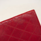 Chanel Long Bill Holder Bicolor Leather Red Wallet — view 9