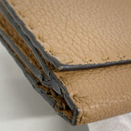 Fendi Wallet Selleria Leather Brown Silver — view 6