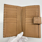 Fendi Wallet Selleria Leather Brown Silver — view 3