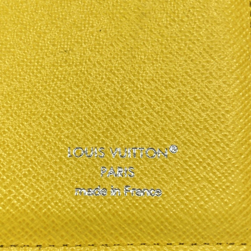 Louis Vuitton Trifold Wallet Monogram Glow Victor Blue Yellow — view 4