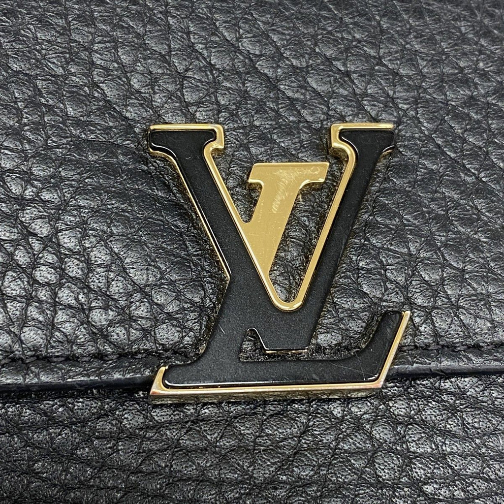 Louis Vuitton Trifold Wallet Portefeuille Capucines XS Noir — view 7