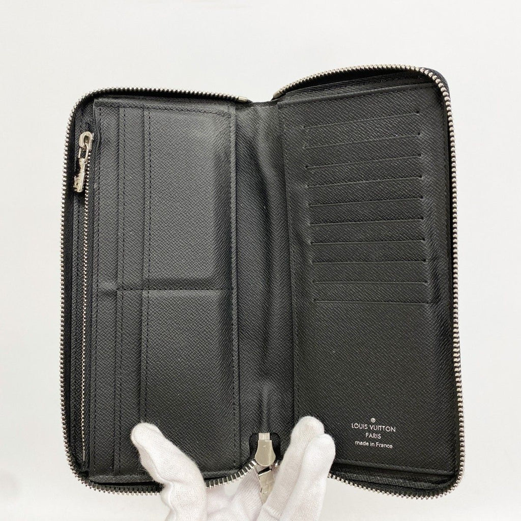 Louis Vuitton Wallet Damier Graphite Zippy Vertical Gray Black — view 3