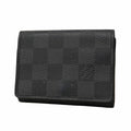 Louis Vuitton Card Case Damier Graphite Envelope Business Holder Gray Black