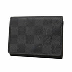Louis Vuitton Card Case Damier Graphite Envelope Business Holder Gray Black