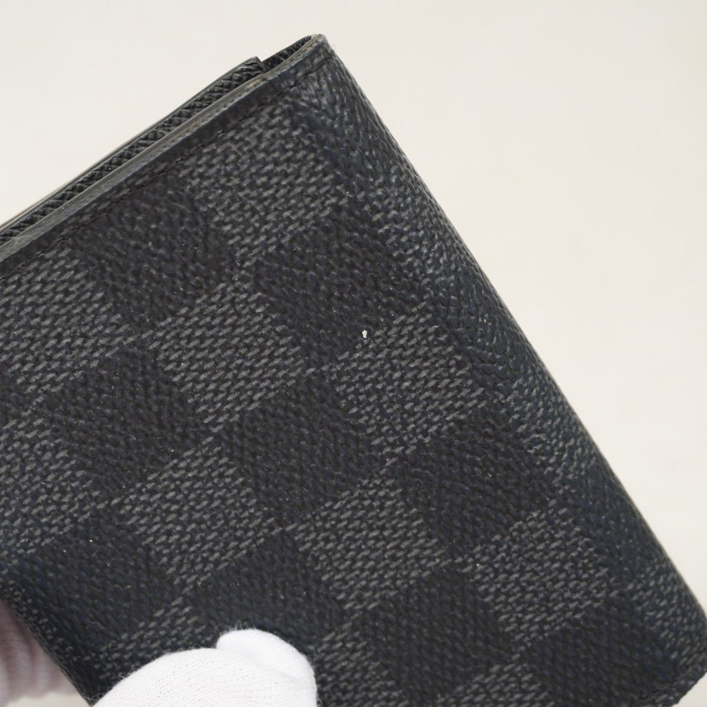 Louis Vuitton Card Case Damier Graphite Envelope Business Holder Gray Black — view 8