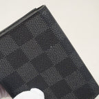 Louis Vuitton Card Case Damier Graphite Envelope Business Holder Gray Black — view 8