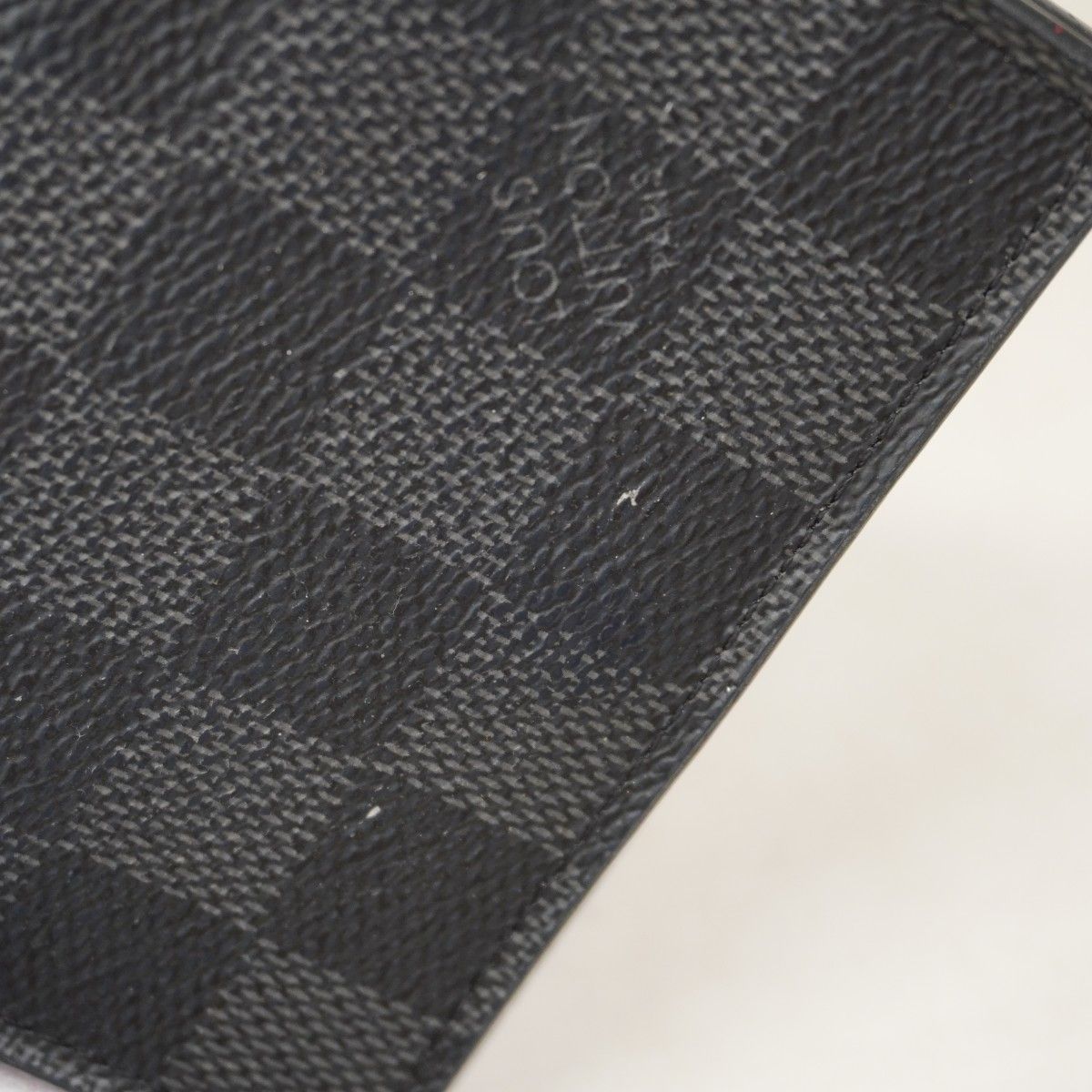 Louis Vuitton Card Case Damier Graphite Envelope Business Holder Gray Black — view 9