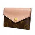 Louis Vuitton Trifold Wallet Monogram Portefeuille Zoe Brown Rose Velours