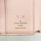 Louis Vuitton Trifold Wallet Monogram Portefeuille Zoe Brown Rose Velours — view 4