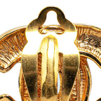 Chanel Quilted CC Logo Earrings Gold Plated — view 4