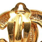 Chanel Quilted CC Logo Earrings Gold Plated — view 5