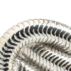 Chanel CC Logo Vintage Brooch Rope Motif Silver Metal — view 3