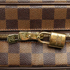 Louis Vuitton Damier Nolita Handbag Brown Leather — view 5