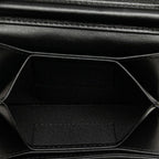 Chanel Quilted CC Logo Camellia Mini Chain Shoulder Wallet Black Lambskin — view 5