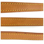 Louis Vuitton Leather Beige Brown Gold Shoulder Strap — view 7