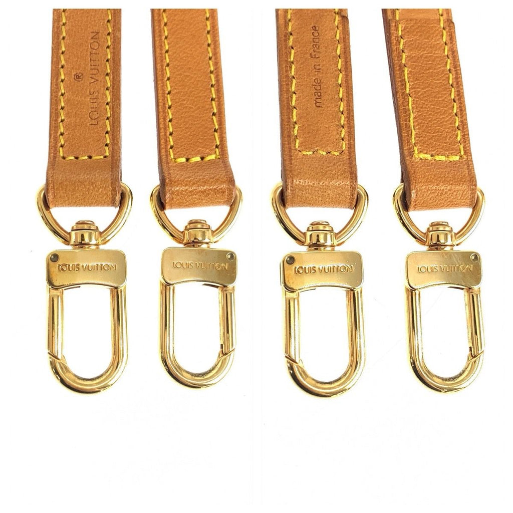 Louis Vuitton Leather Beige Brown Gold Shoulder Strap — view 6