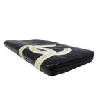 Chanel Wallet Cambon Lambskin Black Silver Zip Around Logo Quilted — view 3