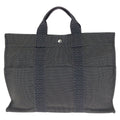 Hermes Her Line Gray Silver Polyamide Polyester Tote