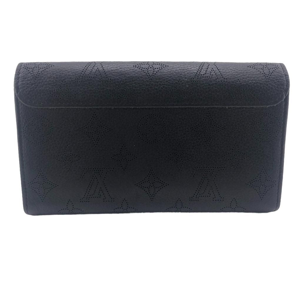 Louis Vuitton Portefeuille Iris Mahina Leather Wallet Black — view 2
