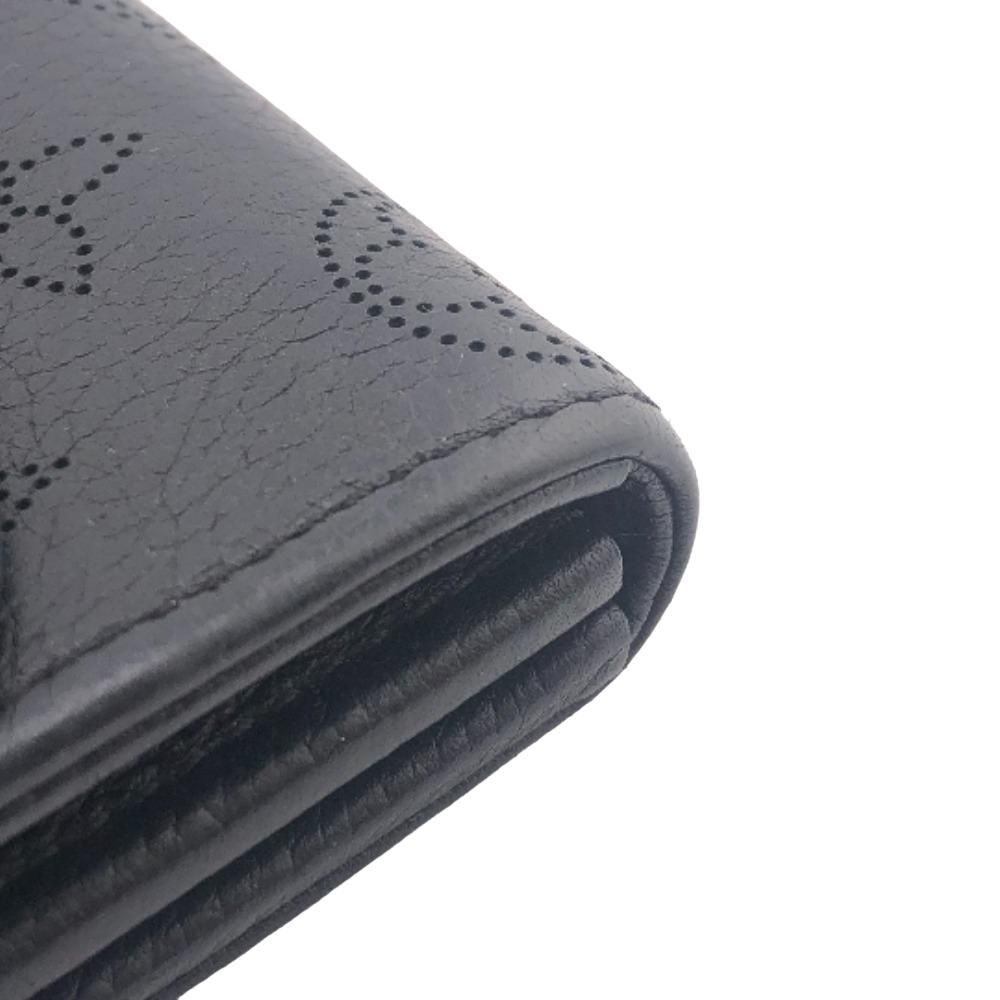 Louis Vuitton Portefeuille Iris Mahina Leather Wallet Black — view 3