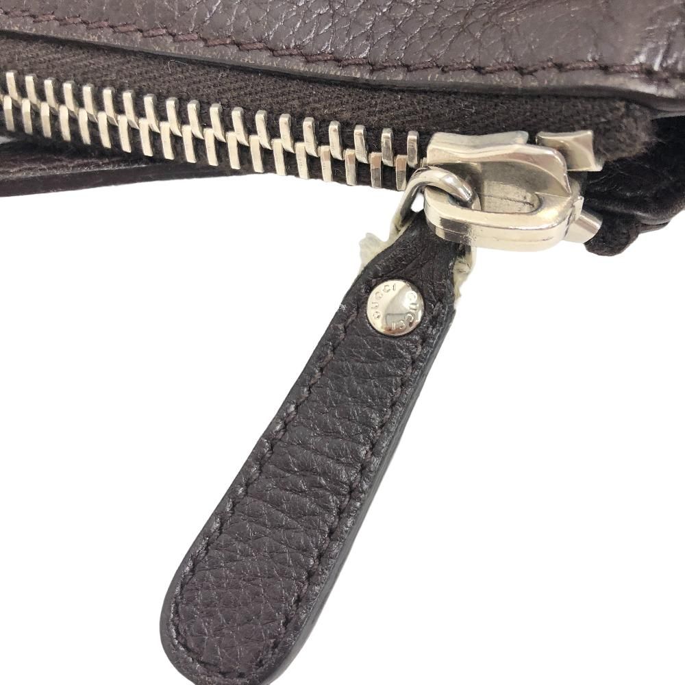 Gucci Leather Shoulder Bag Brown — view 6