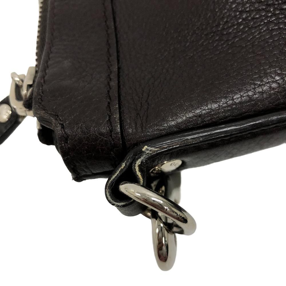 Gucci Leather Shoulder Bag Brown — view 5