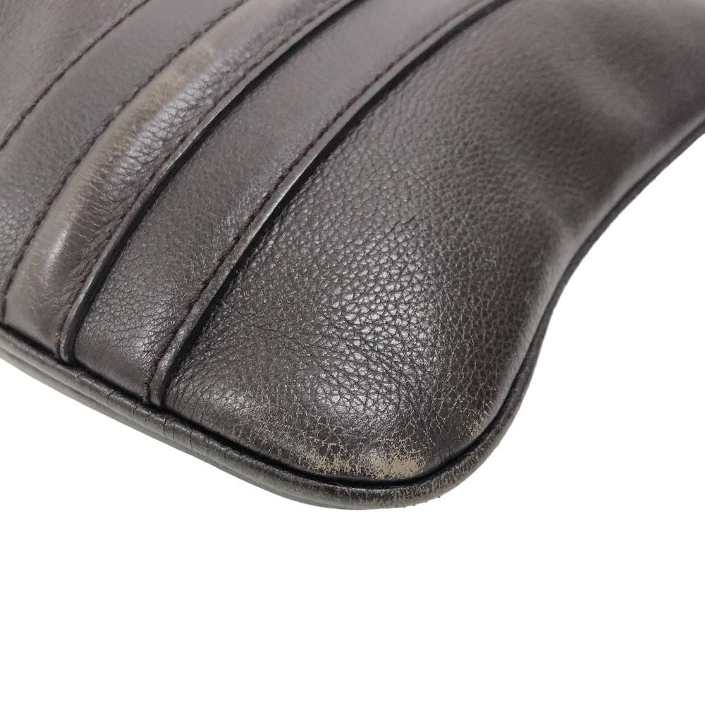 Gucci Leather Shoulder Bag Brown — view 3
