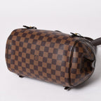 Louis Vuitton Damier Rivington PM Ebene Handbag Brown Gold — view 8