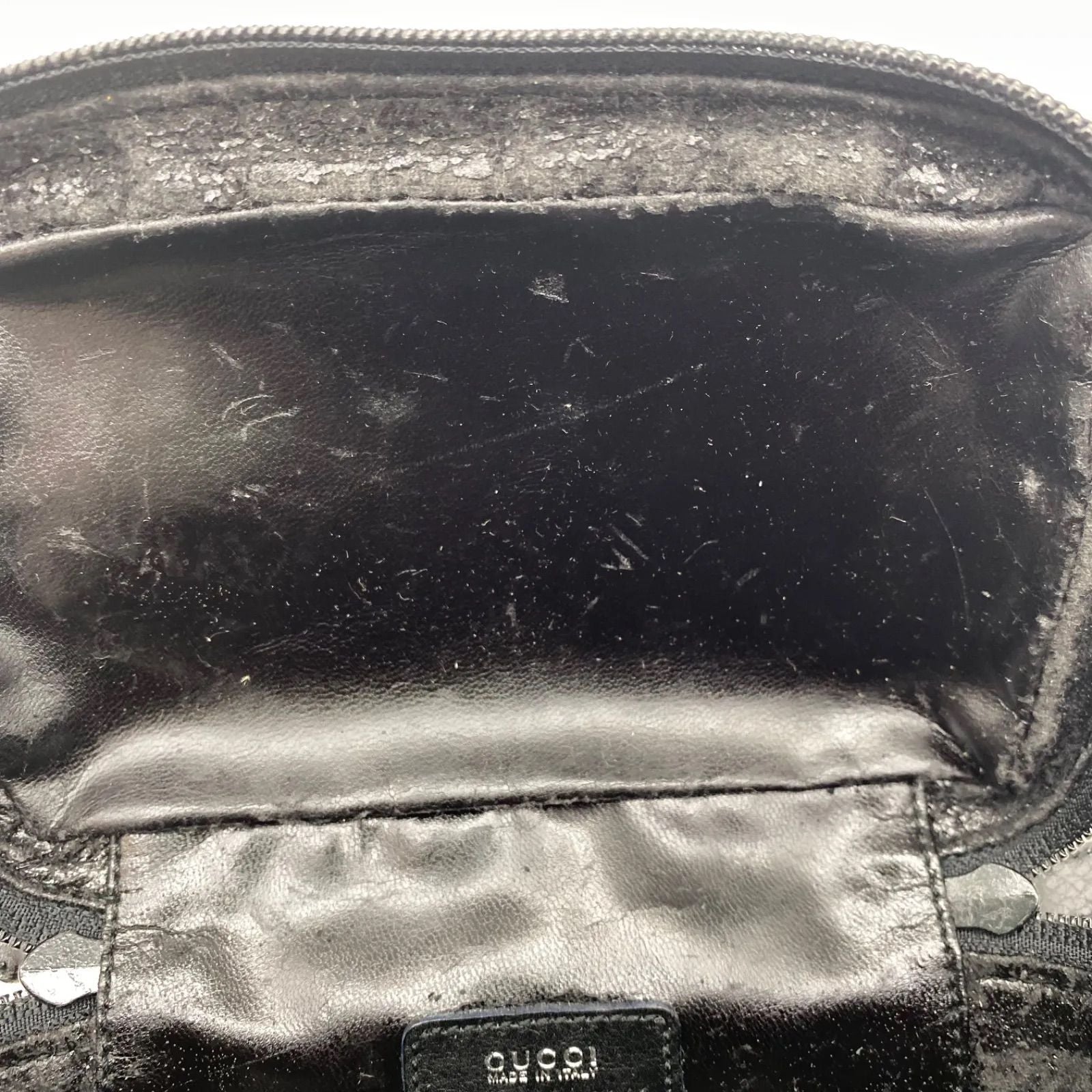 Gucci Horsebit Hand Vanity Pouch Leather Black — view 8