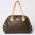 Louis Vuitton Montorgueil GM Shoulder Bag Brown Monogram Canvas Gold