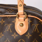 Louis Vuitton Montorgueil GM Shoulder Bag Brown Monogram Canvas Gold — view 7