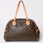 Louis Vuitton Montorgueil GM Shoulder Bag Brown Monogram Canvas Gold — view 2
