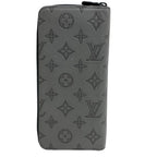 Louis Vuitton Vertical Zippy Wallet Monogram Shadow Leather Gray — view 2