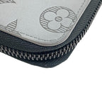 Louis Vuitton Vertical Zippy Wallet Monogram Shadow Leather Gray — view 5