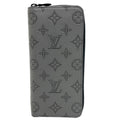 Louis Vuitton Vertical Zippy Wallet Monogram Shadow Leather Gray