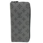 Louis Vuitton Vertical Zippy Wallet Monogram Shadow Leather Gray