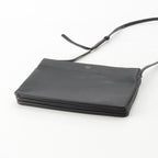 Celine Trio Large Leather Shoulder Bag Black — view 5