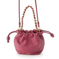 Loewe Flamenco Purse Mini Leather 2-Way Shoulder Handbag Bordeaux