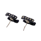 Chanel CC Logo Resin Earrings Black — view 2