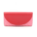 Bottega Veneta Bi Foldlong Wallet Intreccia Red Pink Leather
