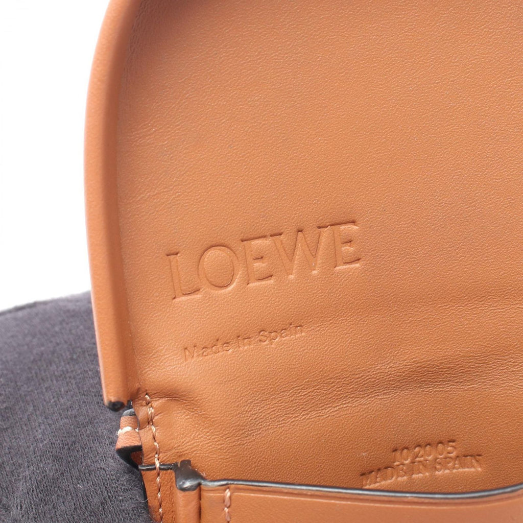 Loewe Shoulder Bag Anagram Heel Pouch Mini Brown Leather — view 4