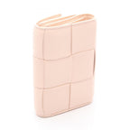 Bottega Veneta Tri Foldwallet Cassette Maxi Intreccia Baby Pink Leather — view 2