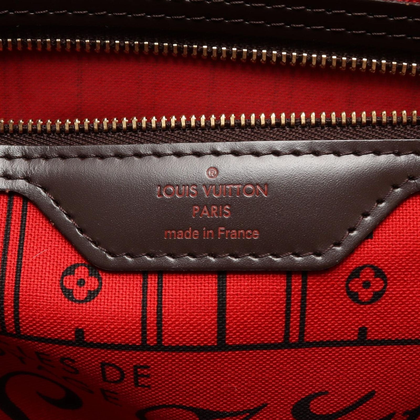 Louis Vuitton Tote Neverfull Canvas Leather — view 4
