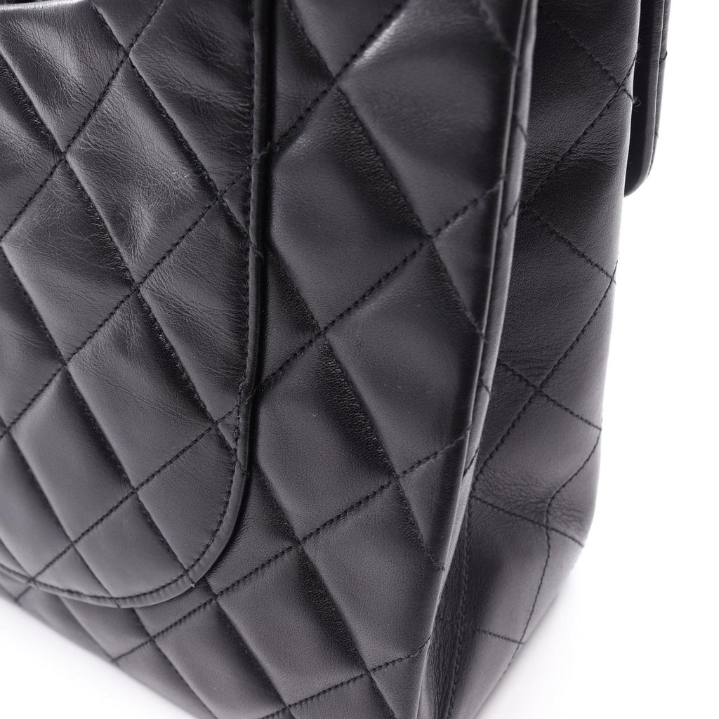 Chanel Shoulder Bag Deca Matelasse 34 Black Lambskin Chain — view 7