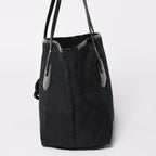 Gucci GG Canvas Jolly Tote Black Patent Handbag Gold — view 4